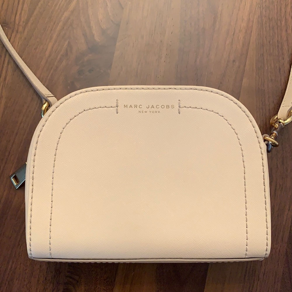 Marc Jacobs Playback Leather Crossbody Bag Cream